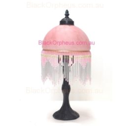 Victorian Bead Lamp Pink