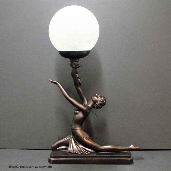 Art Deco Kneeling Lady Lamp - Black Orpheus Emporium