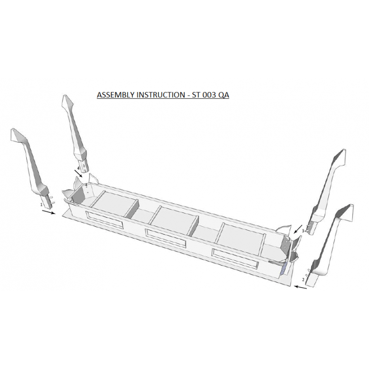 Assembly instructions white hall table Assembly instructions white hall table