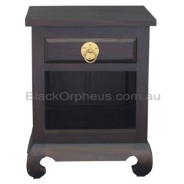 Oriental Bedside Table Timber