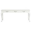 French Provincial HALL TABLE 3 Drawer White