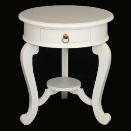 White Round Table LT 001 RD CL White