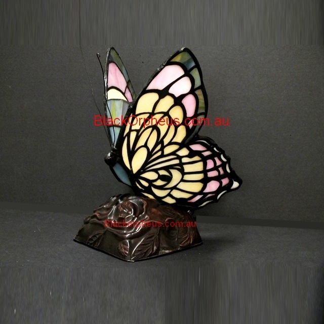 leadlight butterfly lamp