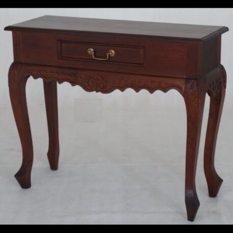 Hall Table Carved 1 Drawer Med