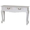 White Sofa Table with drawers