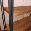 Industrial Metal Wood Look Shelves Bookcase (1)
