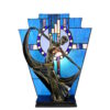 Lead light Art Deco Lamp Blue