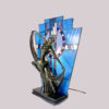 Lead light Art Deco Lamp Blue