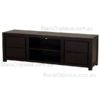 Low 4 drawer TV Cabinet Chocolate