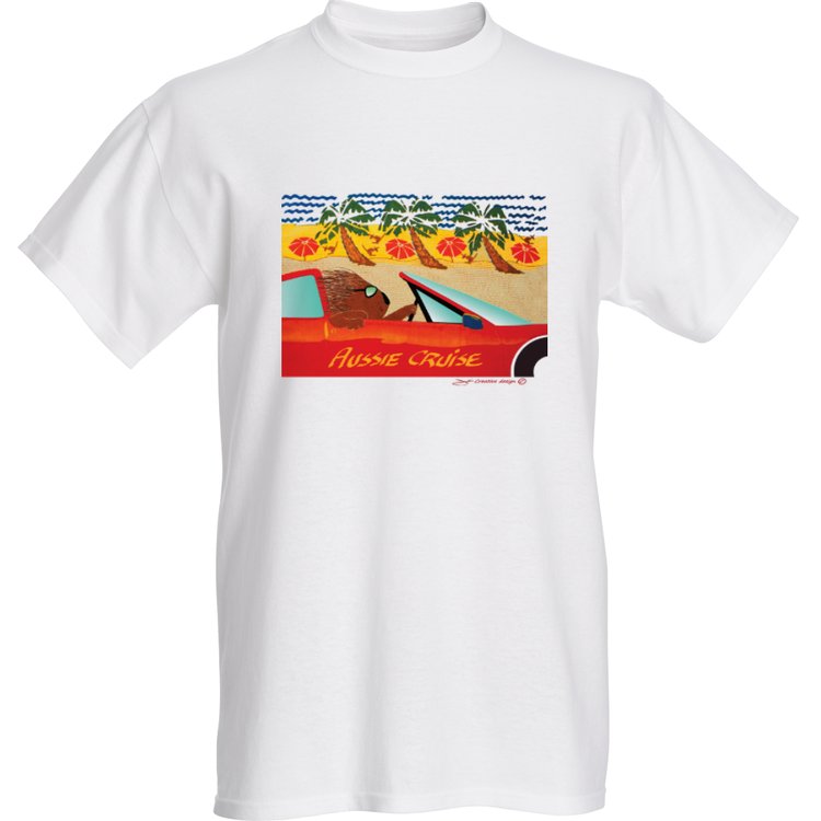 Australian designed T Shirt Aussie Cruise Koala Australian designed T Shirt Aussie Cruise Koala