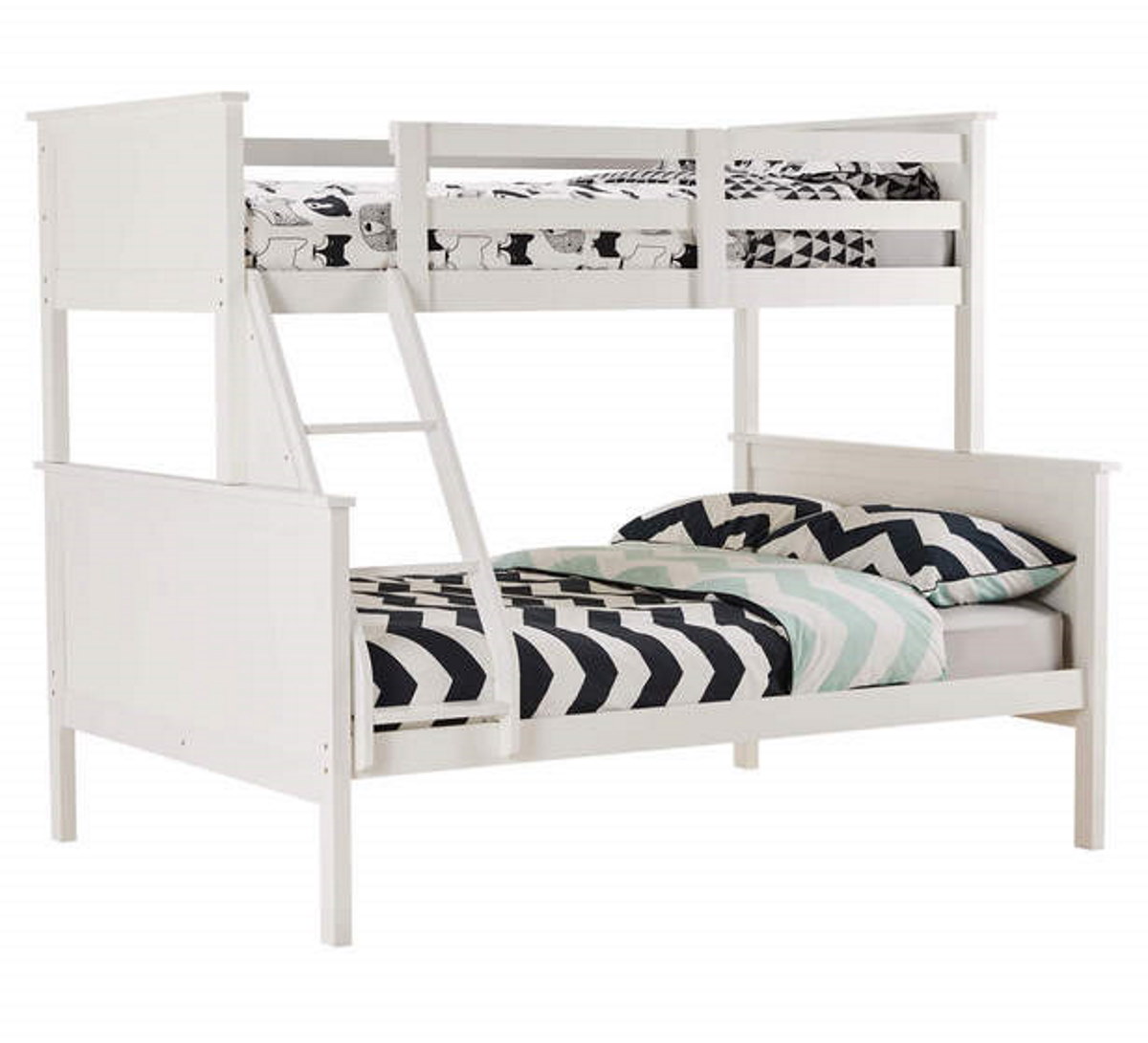 Bunk Bed Jordan Single Double White Black Orpheus Emporium
