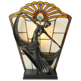 Art Deco Leadlight Lamp