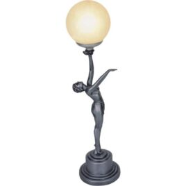 Art Deco Table lamp silver lamp