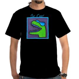 T-SHIRT WITH DINOSAUR PRINT UNISEX BE COOL PRINTED TEE
