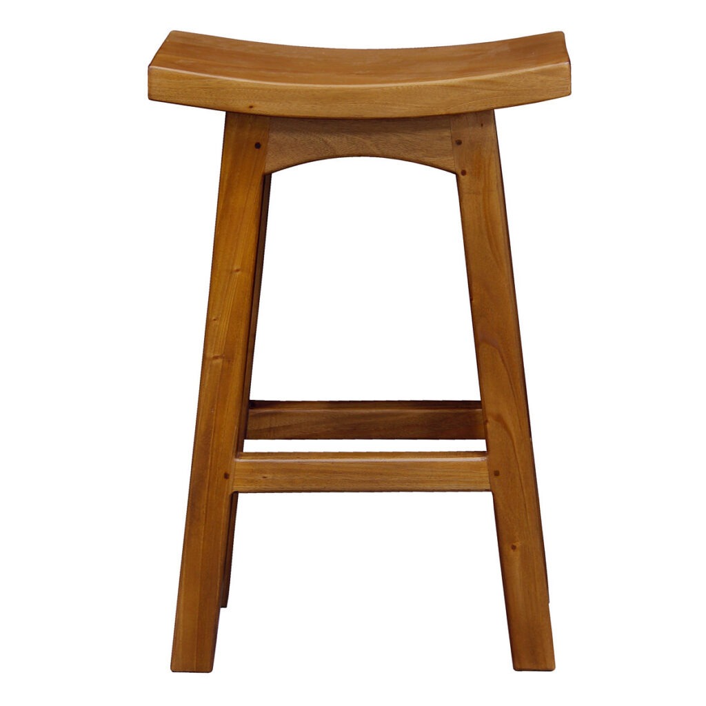 Showa Solid Mahogany Timber 67cm Bar Stool Mahogany - Black Orpheus ...