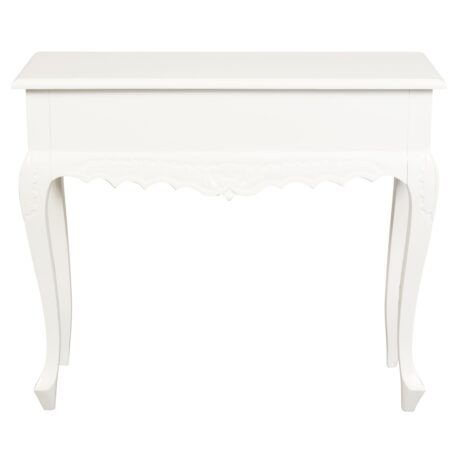 Hall Table Carved White 1 Drawer