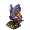 Butterfly Tiffany Lead light Purple Table Lamp