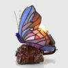 Butterfly Tiffany Lead light Purple Table Lamp