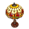 Red Tulip Tiffany Lamp 48 cm