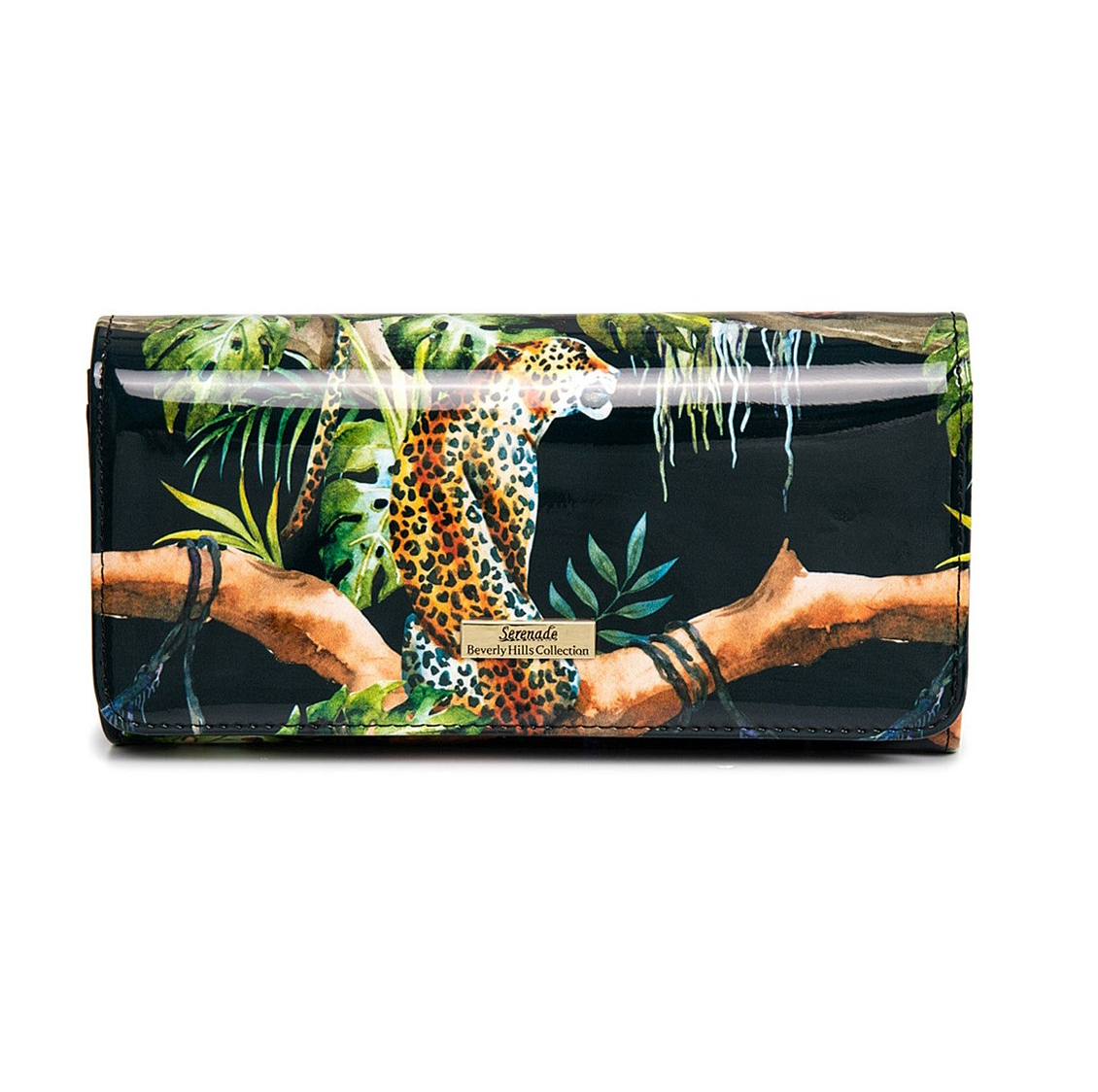 Serenade Patent Leather Wallet Large Sierra Cheetah Serenade Patent Leather Wallet Large Sierra Cheetah