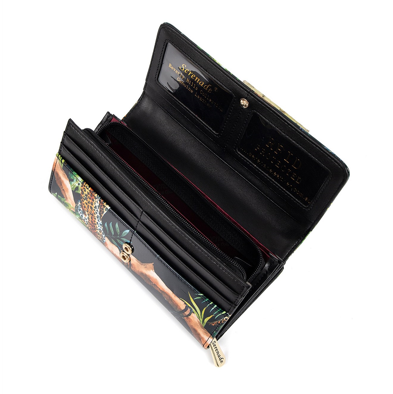 Serenade Patent Leather Wallet Large Sierra Cheetah Serenade Patent Leather Wallet Large Sierra Cheetah
