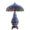 Tiffany Dragonia Table Lamp Leadlight Blue