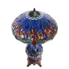 Tiffany Dragonia Table Lamp Leadlight Blue