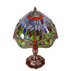 Red Lead light Tiffany table lamp Dragonfly