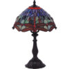 Red Lead light Tiffany table lamp Dragonfly