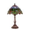 Red Lead light Tiffany table lamp Dragonfly