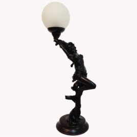 Art Deco Nude Figure Black Table Lamp TL-05Y