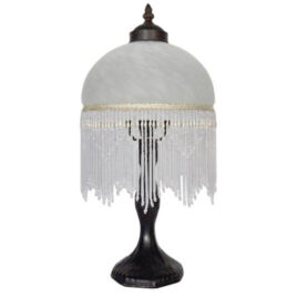 White Beaded Lamp
