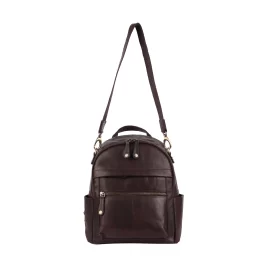 Leather Backpack Brown Pristina Rugged Hide