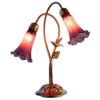 Twin Hummingbird Table Lamp Purple